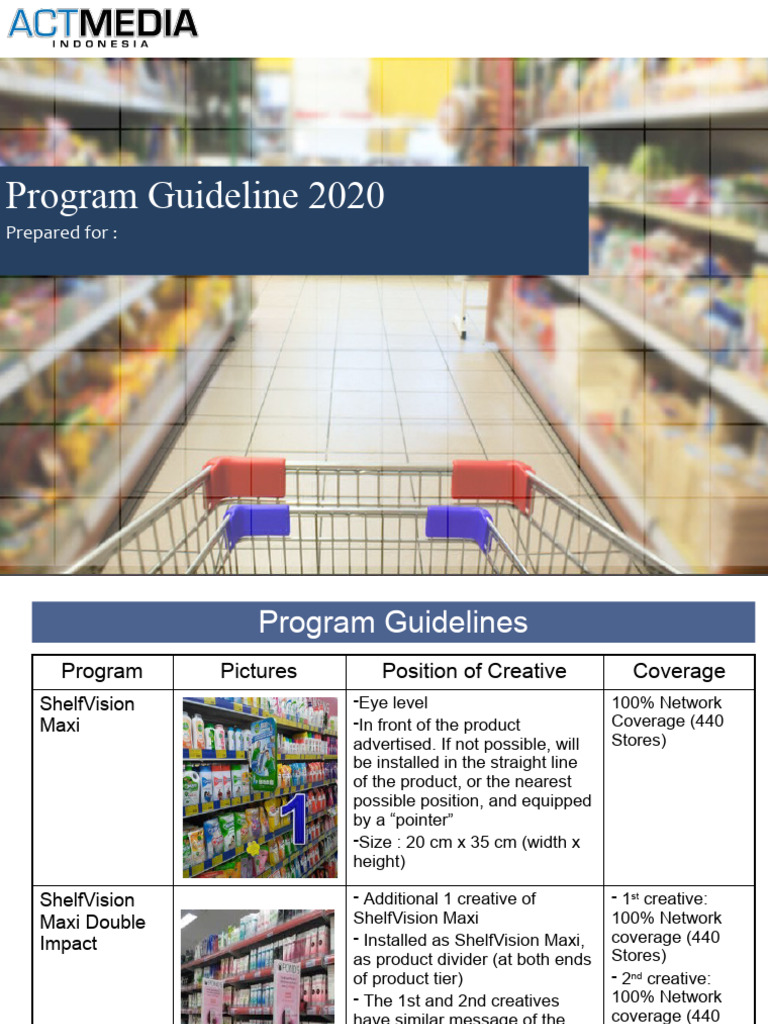 Program Guideline ActMedia 2020 | PDF | Economies | Marketing