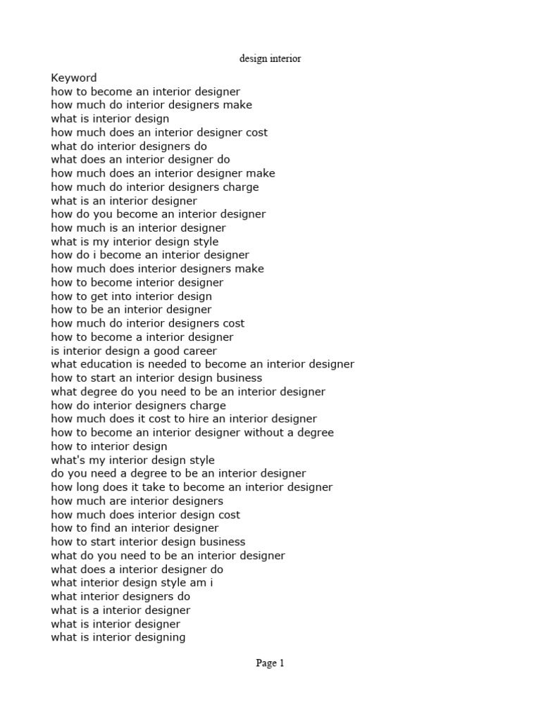 Becoming an Interior Designer Guide | PDF | Interior Design | Academic ...