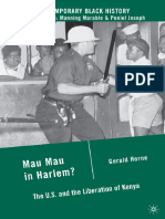 Gerald Horne - Mau Mau in Harlem - The U.S. and The Liberation of Kenya (Contemporary Black History) (2009)