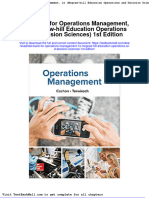 Full Test Bank For Operations Management 1E Mcgraw Hill Education Operations and Decision Sciences 1St Edition PDF Docx Full Chapter Chapter