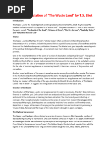 The Waste Land Critical Analysis