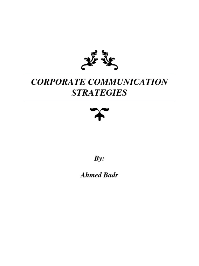 Corporate Communication Strategies Overview | PDF | Brand | Audit