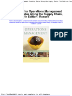 Download Full Test Bank For Operations Management Creating Value Along The Supply Chain 7Th Edition Russell pdf docx full chapter chapter