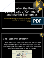 Comparing the Broad Social Goals of Command and Market Economies