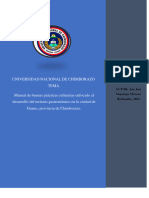 Manual de Buenas Prácticas Culinarias Enfocado Al Desarrollo Del Turismo Gastronómico en La Ciudad de Guano, Provincia de Chimborazo - UNACH