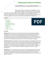 Diagnosing Turfgrass Problems