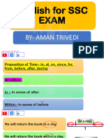 English For SSC Exam: By-Aman Trivedi