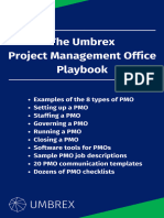 Umbrex Project Management Office Playbook First Edition 1