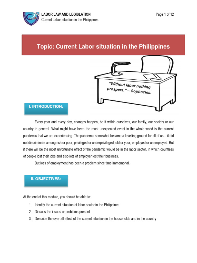 Current Labor Issues in the Philippines | PDF | Cost Of Living | Employment