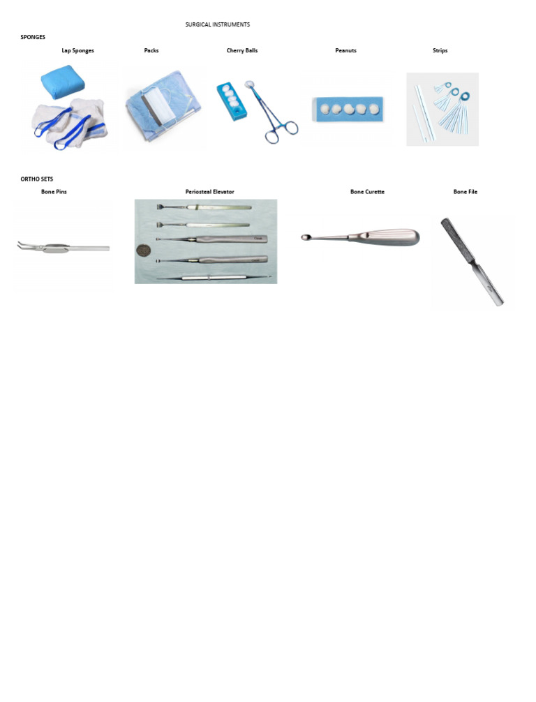 Surgical Instruments Overview | PDF | Social Science | Wellness