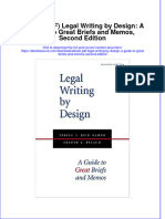 Full Download Ebook PDF Legal Writing by Design A Guide To Great Briefs and Memos Second Edition Ebook PDF Docx Kindle Full Chapter