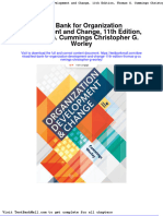 Full Test Bank For Organization Development and Change 11Th Edition Thomas G Cummings Christopher G Worley PDF Docx Full Chapter Chapter