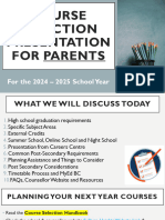 Course Selection Powerpoint For Parents 2023-2024