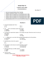 CS Sample Paper 10