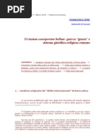 Francesco Sini, Guerra Giusta e Sistema Giuridico-Religioso Romano