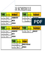 Lorenz Class Sched