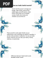 Essential Switch Words Guide | PDF