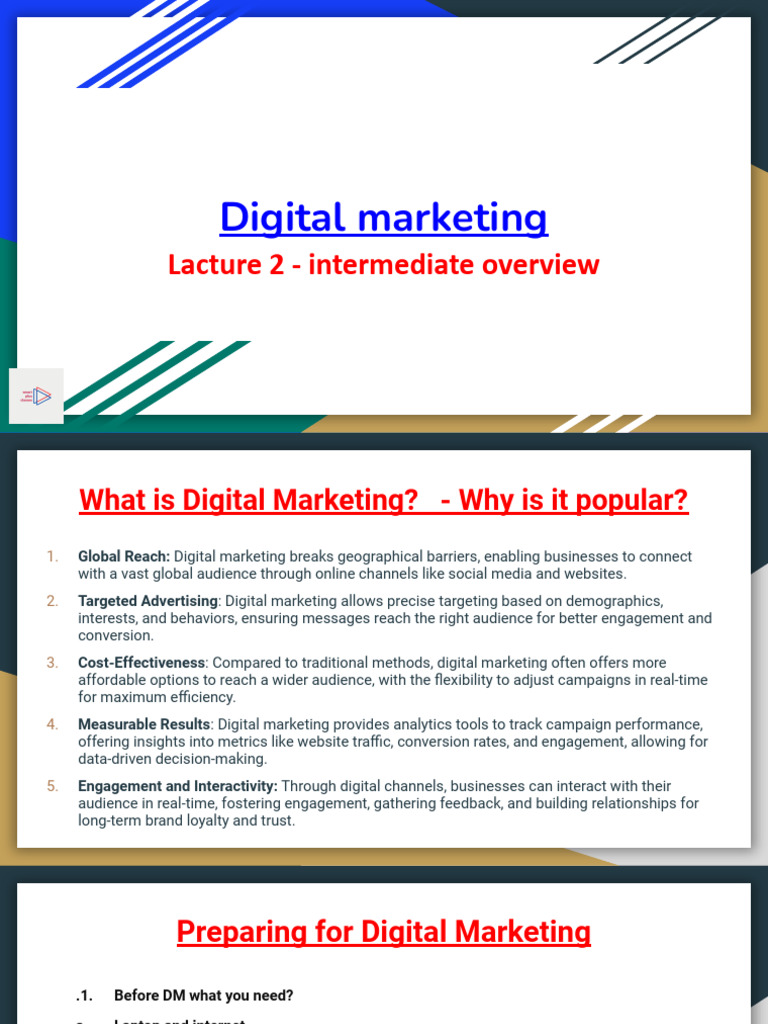 Digital Marketing Essentials Overview | PDF | Digital Marketing ...
