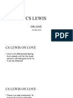 Cs Lewis (On Love)