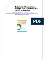 Full Download Case Solutions For Winninghams Critical Thinking Cases in Nursing 6Th Edition by Harding Ebook PDF Docx Kindle Full Chapter
