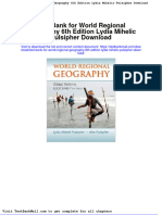 Full Test Bank For World Regional Geography 6Th Edition Lydia Mihelic Pulsipher Download PDF Docx Full Chapter Chapter