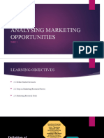 Topic 2 - Analysing Marketing Opportunities