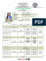 Class Program 2023 2024