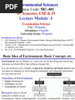 Environmental Sciences-L-1