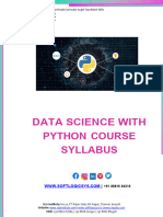 Datascience With Python Course Syllabus