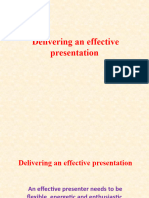 Delivering an effective presentation.me