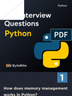 Interview Question For Python Interview - Mid Role