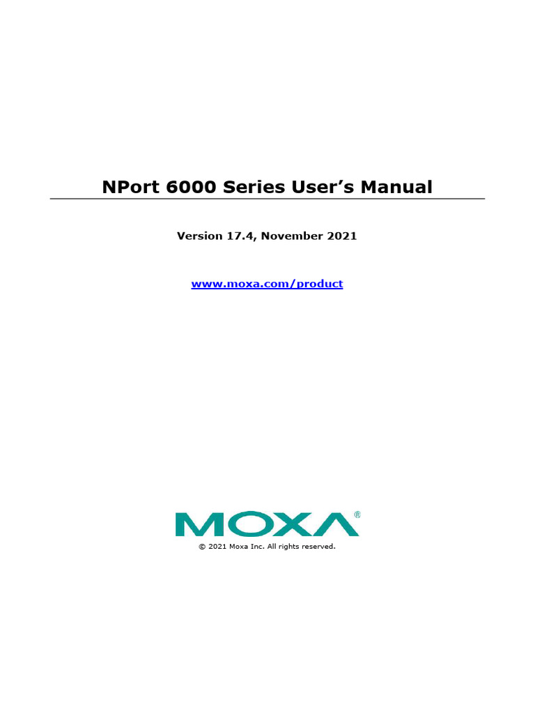 Instruction How To Configure NPort - 6000 - Series | PDF | Port ...