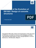 Overview of The Evolution EN 1992 - Design of Concrete Structures