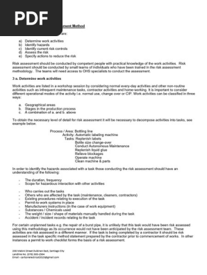 7. Health and Safety Risk Assessment Method 7