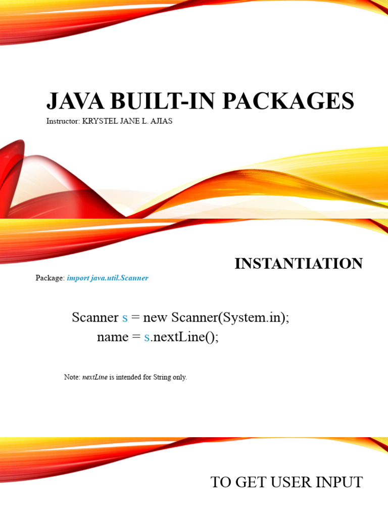 Lesson 2 Java Built In Packages PDF Lesson 2 java built in packages pdf