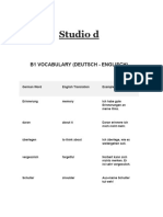 B2 German Vocabulary | PDF