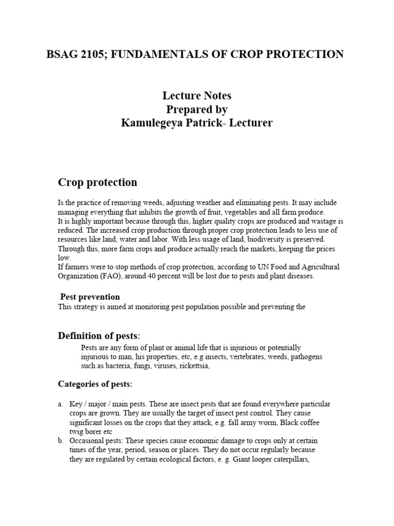 module-2-types-of-pest-damages-pdf-pest-organism-agriculture