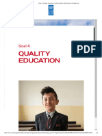 Goal 4 - Quality Education - United Nations Development Programme