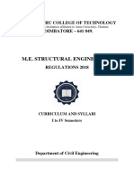 M.E Structural Engineering R18