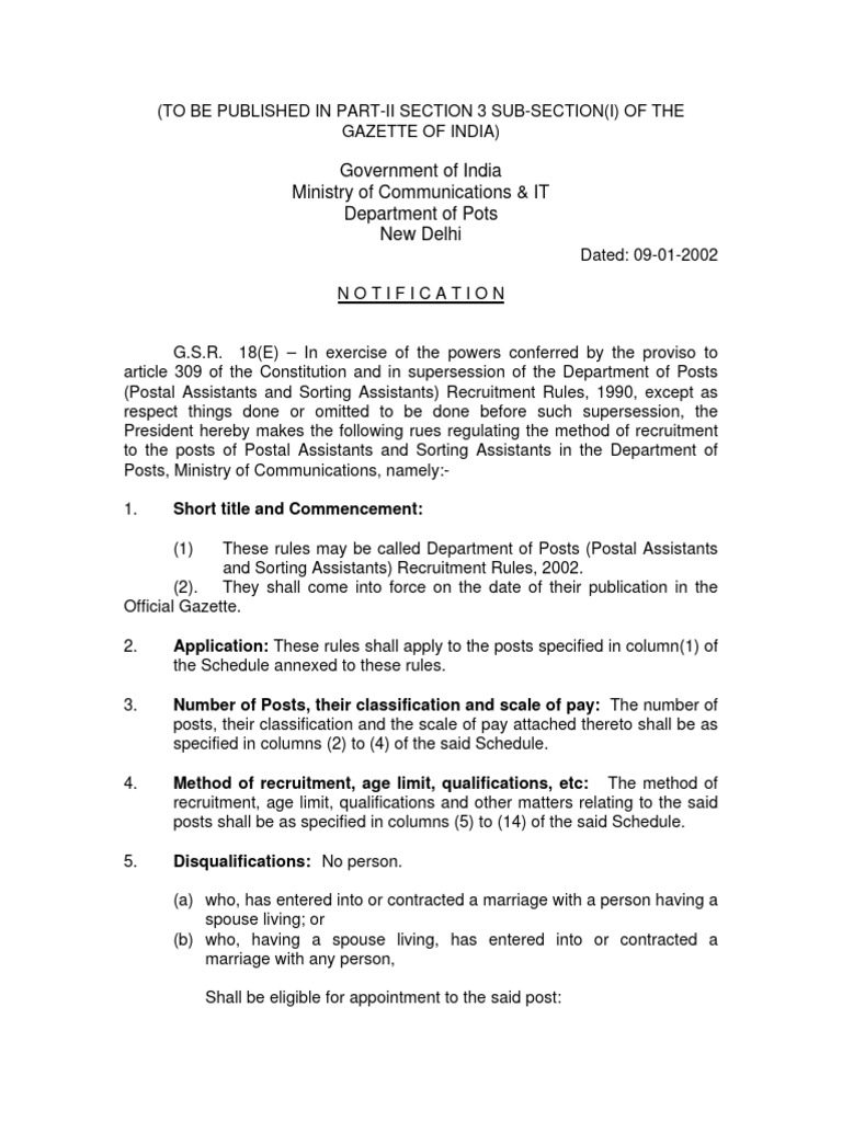 Postal Assistant and Sorting Assistant | PDF | Government