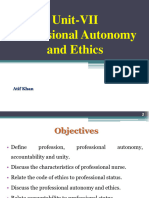 Unit-VII Professional Autonomy and Ethics