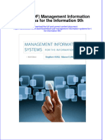 Full Download Ebook PDF Management Information Systems For The Information 9Th Ebook PDF Docx Kindle Full Chapter