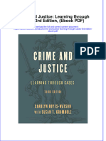 Full Download Crime and Justice Learning Through Cases 3Rd Edition Ebook PDF Ebook PDF Docx Kindle Full Chapter