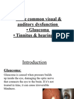 Glaucoma and Tinnitus