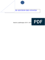 Cours de Gestion Des Stocks