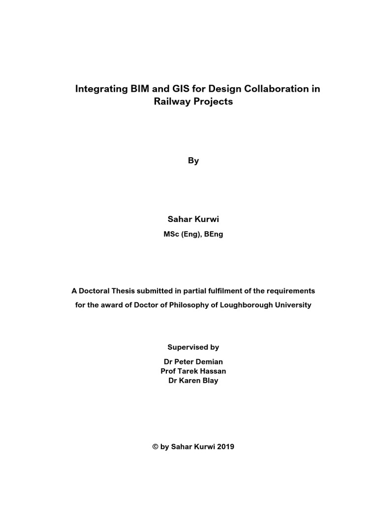 E copy integrating bim and gis for design collaboration in railway