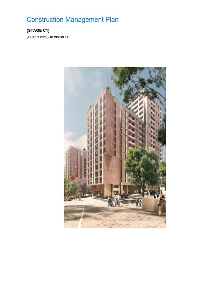 Itc Construction Management Plan Building D1 Pdf Quality