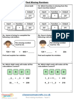 Year 5 Find Missing Numbers RPS