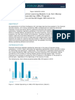 Deploying Machine Learning Models in An Anti-Money Laundering (AML) Program