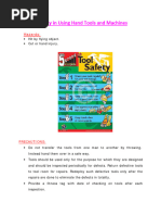 Hand Tool Safety Guidelines | PDF | Equipment | Manufactured Goods